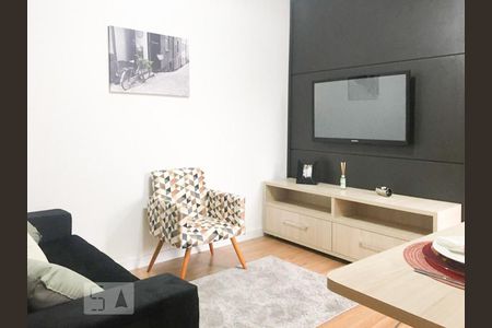 Decorado - Sala de apartamento à venda com 1 quarto, 34m² em Cidade Antônio Estevão de Carvalho, São Paulo