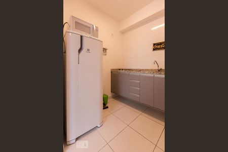 Cozinha de kitnet/studio para alugar com 1 quarto, 27m² em Centro, São Paulo