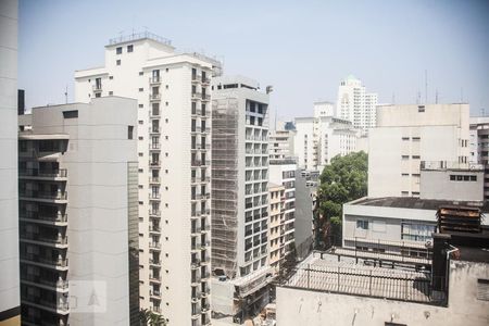 vista da Sacada de kitnet/studio à venda com 1 quarto, 22m² em Consolação, São Paulo