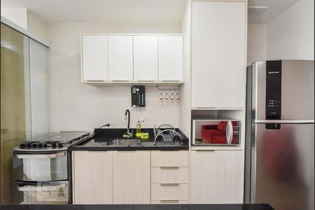 Cozinha de apartamento à venda com 2 quartos, 61m² em Campininha, São Paulo