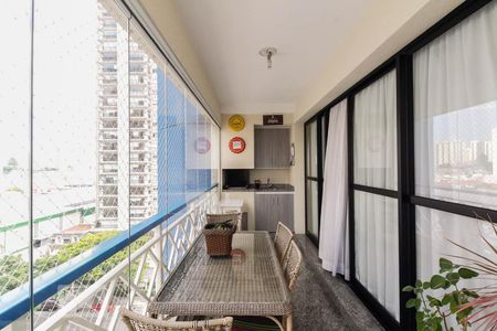 Sacada gourmet  de apartamento à venda com 3 quartos, 151m² em Vila Gomes Cardim, São Paulo