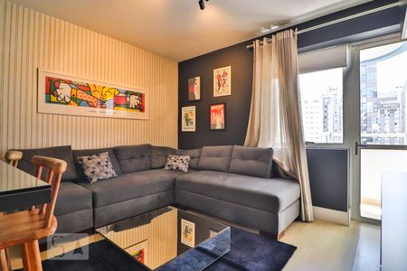 Sala de apartamento para alugar com 1 quarto, 42m² em Cerqueira César, São Paulo