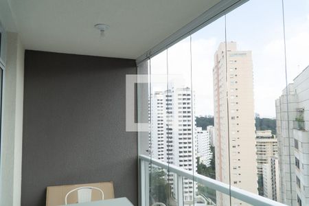 Vista da Sacada de kitnet/studio à venda com 1 quarto, 41m² em Real Parque, São Paulo