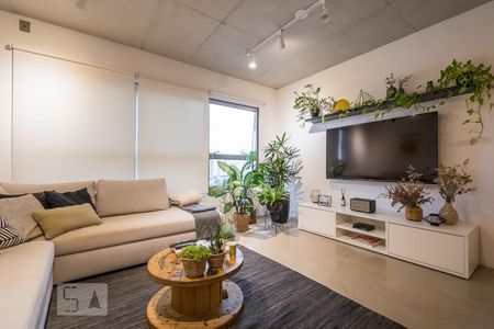 Sala de apartamento para alugar com 1 quarto, 75m² em Jardim das Acácias, São Paulo