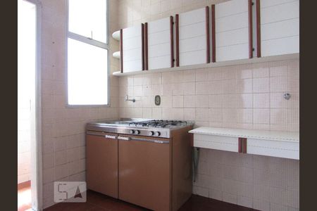 Cozinha de apartamento para alugar com 1 quarto, 40m² em Lourdes, Belo Horizonte