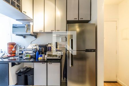 Cozinha de apartamento à venda com 1 quarto, 45m² em Pinheiros, São Paulo