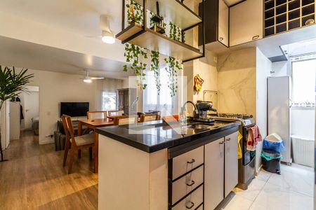 Cozinha de apartamento à venda com 1 quarto, 45m² em Pinheiros, São Paulo