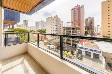 Sacada da Sala de apartamento para alugar com 1 quarto, 50m² em Cambuí, Campinas