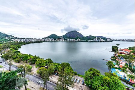 Vista da Sala de apartamento para alugar com 4 quartos, 180m² em Lagoa, Rio de Janeiro