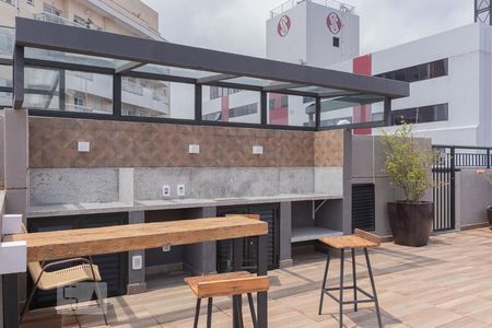 Terraço e Espaço Gourmet de kitnet/studio à venda com 1 quarto, 31m² em Mirandópolis, São Paulo