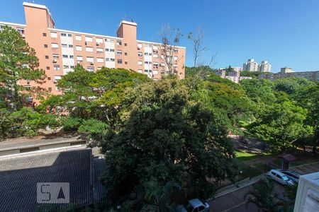 Vista da Sala de apartamento à venda com 1 quarto, 53m² em Jardim Itu Sabará, Porto Alegre
