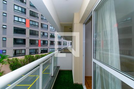 Varanda da Sala de apartamento para alugar com 1 quarto, 48m² em Vila Guarani (z Sul), São Paulo