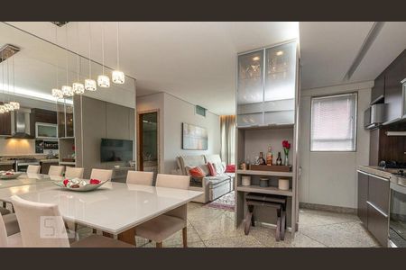 Sala de apartamento para alugar com 2 quartos, 72m² em Vale do Sereno, Nova Lima