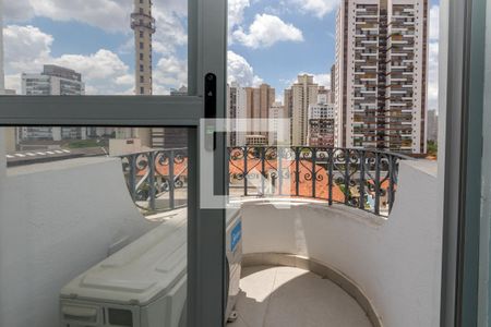 Varanda da Sala de apartamento para alugar com 1 quarto, 42m² em Jardim das Acácias, São Paulo