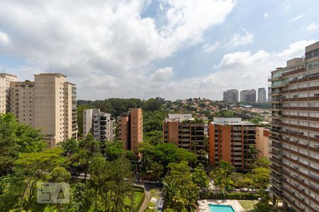 Vista da varanda da sala de apartamento à venda com 4 quartos, 174m² em Real Parque, São Paulo