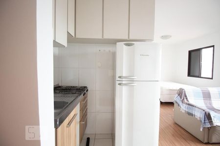 Studio - Cozinha de kitnet/studio para alugar com 1 quarto, 30m² em Mirandópolis, São Paulo