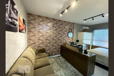 Detalhe Sala de kitnet/studio para alugar com 1 quarto, 24m² em Rio Branco, Novo Hamburgo