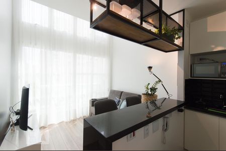 Sala de apartamento para alugar com 1 quarto, 44m² em Indianópolis, São Paulo