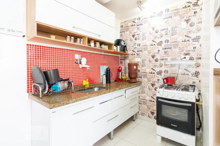 Cozinha de apartamento à venda com 3 quartos, 75m² em Campestre, Santo André