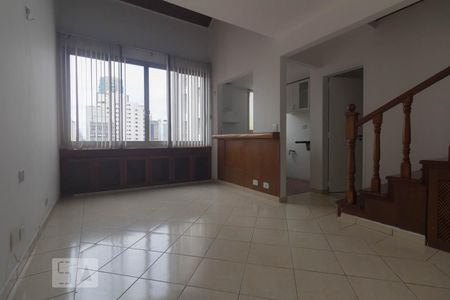 Sala de apartamento para alugar com 1 quarto, 50m² em Brooklin Paulista, São Paulo