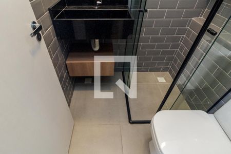 Banheiro de kitnet/studio para alugar com 1 quarto, 16m² em Campos Elíseos, São Paulo