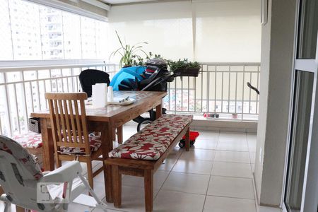 Varanda da Sala de apartamento à venda com 3 quartos, 128m² em Vila Firmiano Pinto, São Paulo