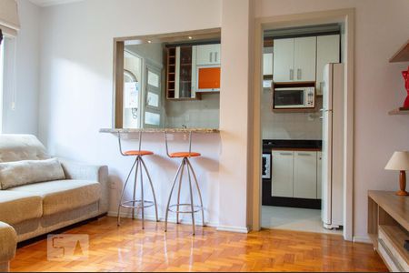 Sala de apartamento à venda com 1 quarto, 42m² em São João, Porto Alegre