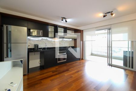 Sala/Cozinha de apartamento para alugar com 1 quarto, 52m² em Pinheiros, São Paulo