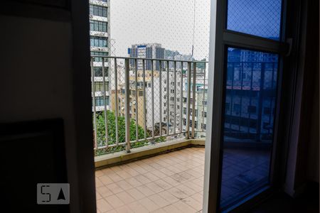 Varanda da Sala de apartamento para alugar com 1 quarto, 58m² em Botafogo, Rio de Janeiro