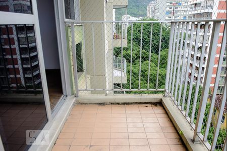 Varanda da Sala de apartamento para alugar com 1 quarto, 58m² em Botafogo, Rio de Janeiro