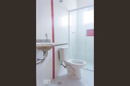 Banheiro da Suíte 1 de apartamento para alugar com 2 quartos, 55m² em Vila Guiomar, Santo André