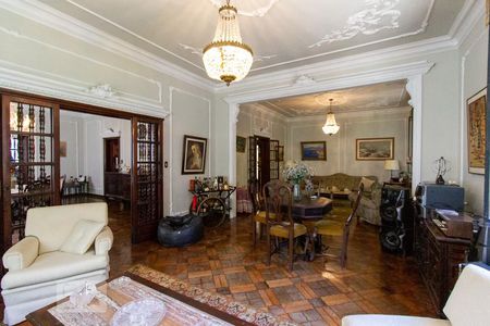 Sala de Estar de casa à venda com 4 quartos, 476m² em Laranjeiras, Rio de Janeiro