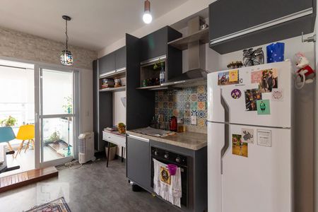 Studio - sala e cozinha de kitnet/studio para alugar com 1 quarto, 32m² em Pinheiros, São Paulo