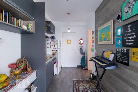 Studio para alugar com 32m², 1 quarto e 1 vagaStudio - sala e cozinha