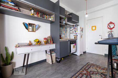 Studio para alugar com 32m², 1 quarto e 1 vagaStudio - sala e cozinha