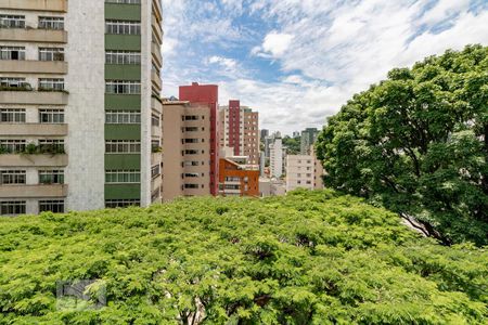 Vista Sala de apartamento para alugar com 3 quartos, 100m² em Santo Antônio, Belo Horizonte