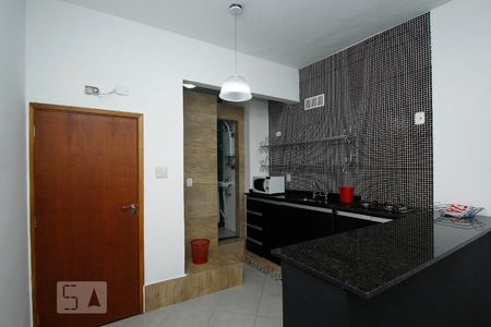 Cozinha de kitnet/studio para alugar com 1 quarto, 23m² em Botafogo, Rio de Janeiro