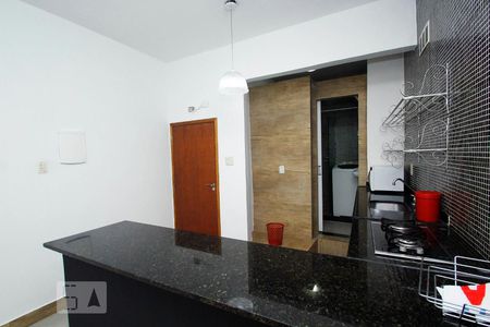 Cozinha de kitnet/studio para alugar com 1 quarto, 23m² em Botafogo, Rio de Janeiro