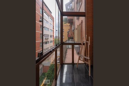 Varanda da Sala de apartamento à venda com 1 quarto, 63m² em Moinhos de Vento, Porto Alegre