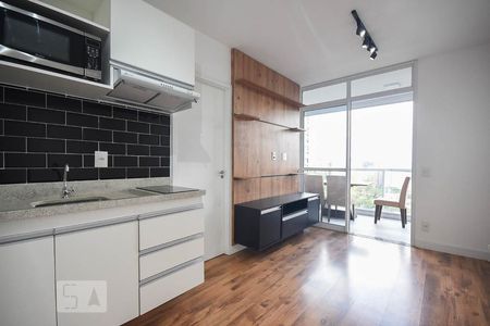 Sala de apartamento para alugar com 1 quarto, 35m² em Real Parque, São Paulo