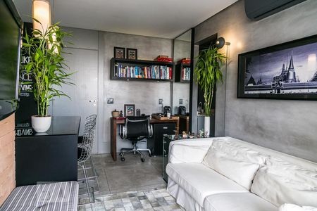 Sala de apartamento para alugar com 1 quarto, 37m² em Cidade Monções, São Paulo