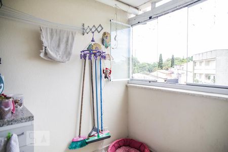 Varanda da Sala de apartamento à venda com 3 quartos, 71m² em Parque Jaçatuba, Santo André