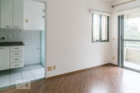 Sala/Cozinha de apartamento para alugar com 1 quarto, 43m² em Brooklin Paulista, São Paulo