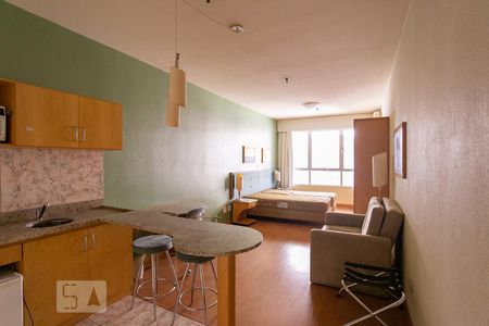 Sala/Quarto/Cozinha de kitnet/studio à venda com 1 quarto, 31m² em Centro Histórico, Porto Alegre