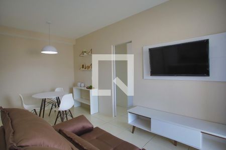 Sala de apartamento para alugar com 1 quarto, 47m² em Boqueirão, Santos