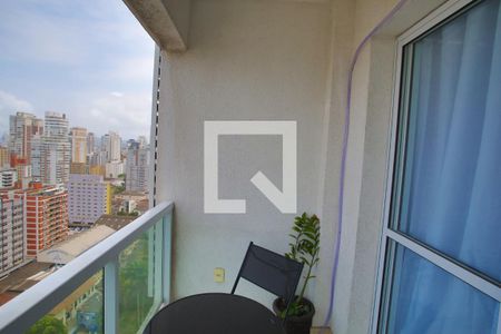 Varanda da Sala de apartamento para alugar com 1 quarto, 47m² em Boqueirão, Santos