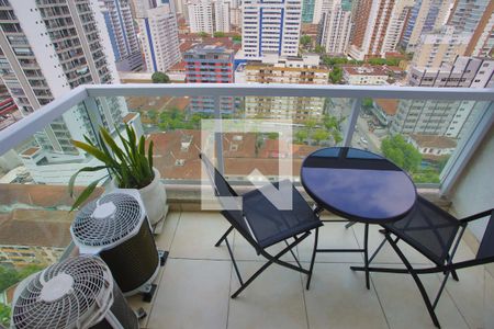 Varanda da Sala de apartamento para alugar com 1 quarto, 47m² em Boqueirão, Santos