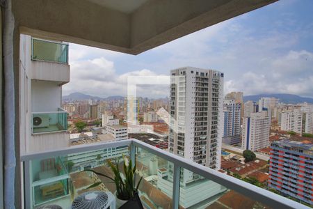 Varanda da Sala de apartamento para alugar com 1 quarto, 47m² em Boqueirão, Santos