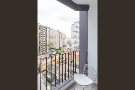 Varanda da Sala de apartamento para alugar com 1 quarto, 29m² em Bela Vista, São Paulo