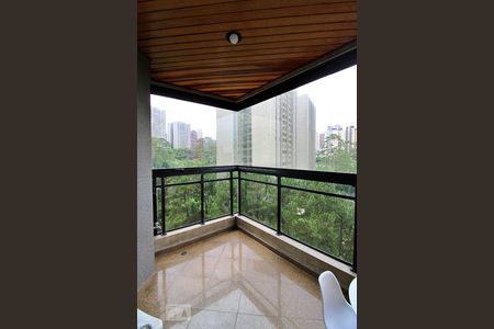 Varanda da Sala de apartamento à venda com 4 quartos, 190m² em Parque Bairro Morumbi, São Paulo